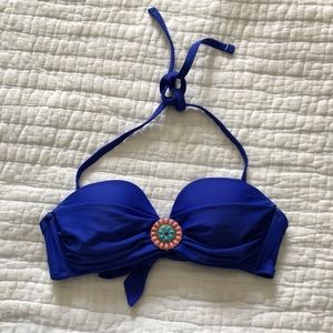 Xhilaration Blue Bra Bikini Top